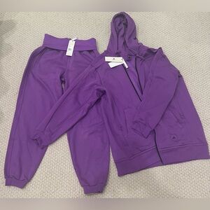 Women's NWT Purple adidas by STELLA McCARTNEY Sweatpants & Jacket Size M, set